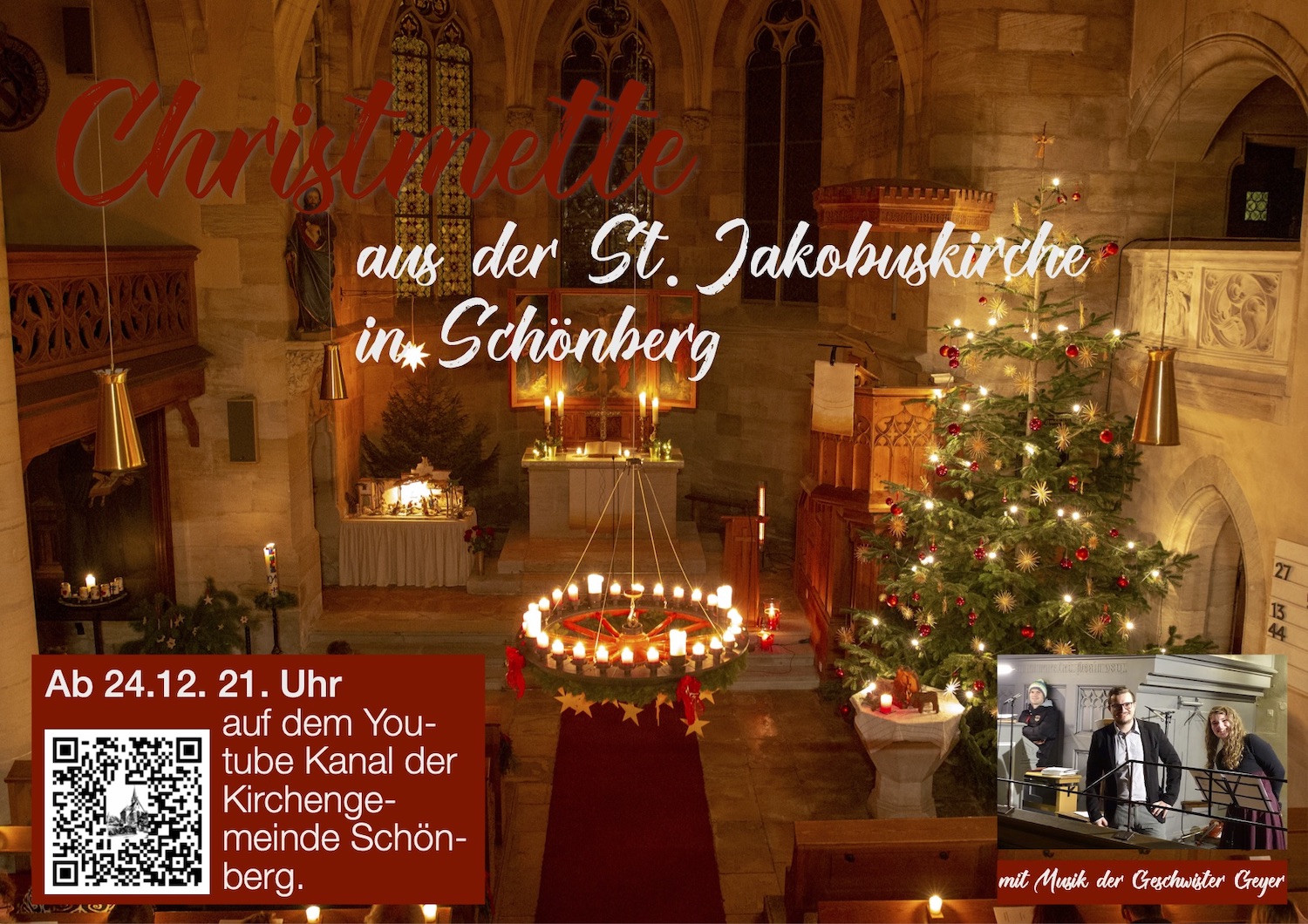 Plakat – Einladung zur Christmette