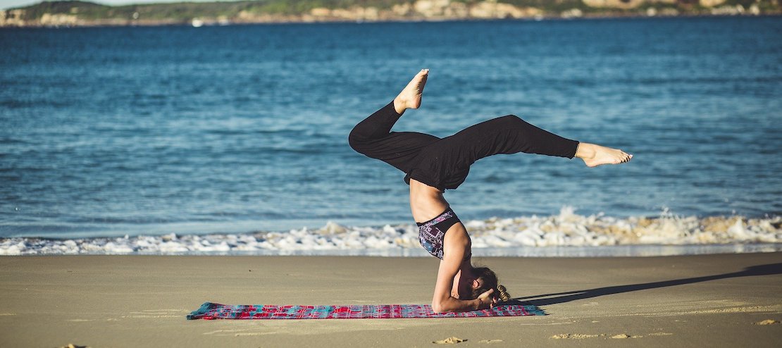 Yoga am Strand