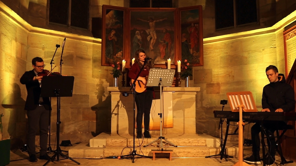 Musiker bei der Osternacht