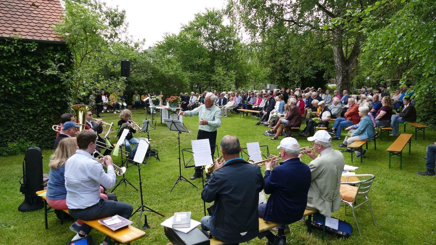 Posaunenchor und Gemeinde Gottesdienst im Grünen, Posaunenchor und Gemeinde