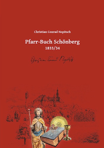 Buchdeckel Pfarrbuch Schönberg